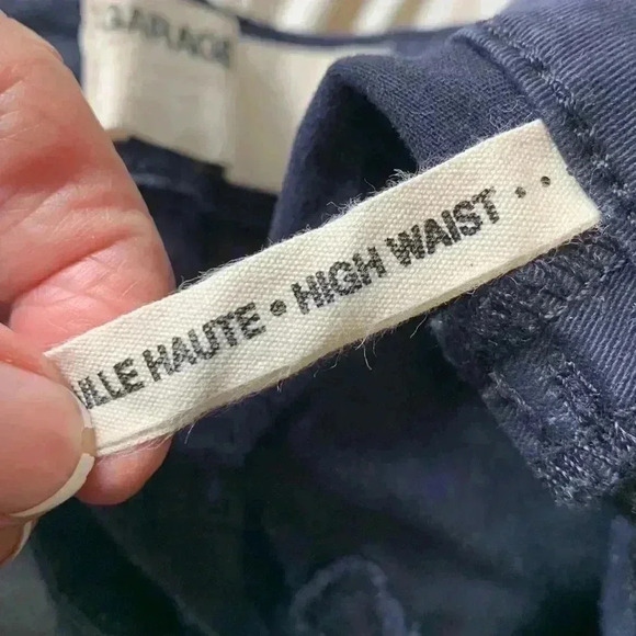 Garage navy blue skinny, high waist Jean - Picture 8 of 10